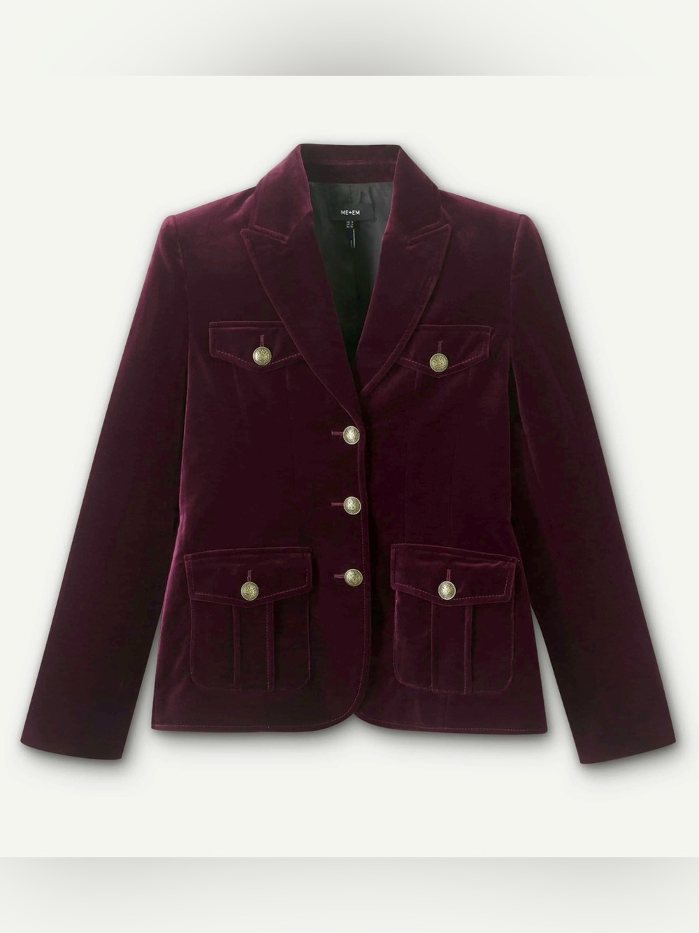 MC+EM Red Velvet Evening Jacket Blazer - NWT
